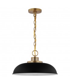 Nuvo Lighting 60/7481 Colony 1 Light Small Pendant Matte Black with