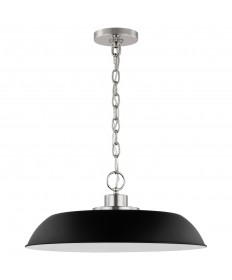 Nuvo Lighting 60/7485 Colony 1 Light Medium Pendant Matte Black with