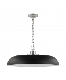 Nuvo Lighting 60/7488 Colony 1 Light Large Pendant Matte Black with