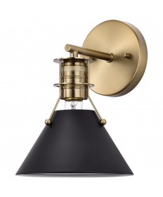 Nuvo Lighting 60/7519 Outpost 1 Light Wall Sconce Matte Black with