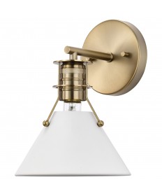 Nuvo Lighting 60/7520 Outpost 1 Light Wall Sconce Matte White with