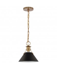 Nuvo Lighting 60/7521 Outpost 1 Light Small Pendant Matte Black with
