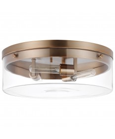 Nuvo Lighting 60/7538 Intersection Large Flush Mount Fixture Burnished