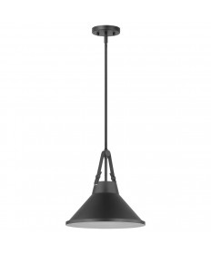 Nuvo Lighting 60/7645 Zelda 1 Light Pendant Medium Base 60 Watt Black