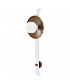 Nuvo Lighting 60/7741 Colby 1 Light Wall Sconce White and Natural