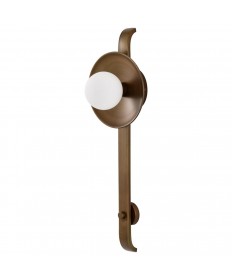 Nuvo Lighting 60/7742 Colby 1 Light Wall Sconce Natural Brass Finish