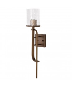 Nuvo Lighting 60/7749 Terrace 1 Light Wall Sconce Natural Brass Finish