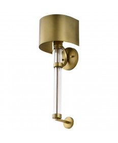 Nuvo Lighting 60/7757 Teagon 1 Light Wall Sconce Natural Brass Finish