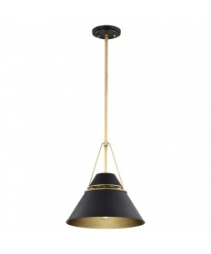 Nuvo Lighting 60/7766 Adina 1 Light Medium Pendant Matte Black and