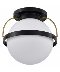 Nuvo Lighting 60/7772 Lakeshore 1 Light Large Flush Matte Black &