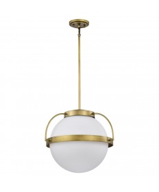 Nuvo Lighting 60/7785 Lakeshore 1 Light Large Pendant Natural Brass