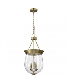 Nuvo Lighting 60/7801 Boliver 3 Light Pendant 11 Inches Vintage Brass