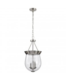 Nuvo Lighting 60/7802 Boliver 3 Light Pendant 11 Inches Brushed Nickel