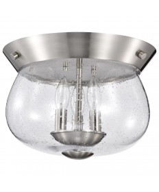 Nuvo Lighting 60/7808 Boliver 3 Light Flush Mount Brushed Nickel