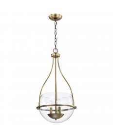 Nuvo Lighting 60/7818 Amado 3 Light Pendant 14 Inches Vintage Brass