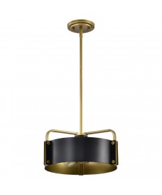 Nuvo Lighting 60/7842 Altos 3 Light Small Pendant Matte Black and