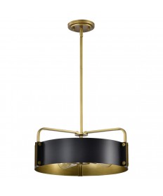 Nuvo Lighting 60/7843 Altos 4 Light Medium Pendant Matte Black and