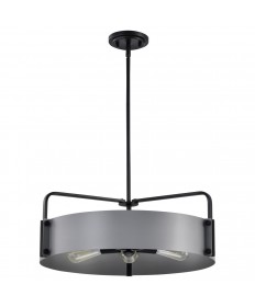 Nuvo Lighting 60/7854 Altos 5 Light Large Pendant Gray and Matte Black