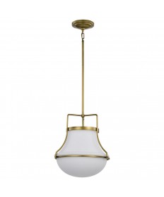 Nuvo Lighting 60/7863 Valdora 1 Light Pendant 14 Inches Natural Brass