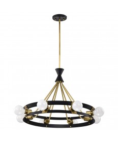 Nuvo Lighting 60/7868 Marsden 8 Light Chandelier Matte Black and