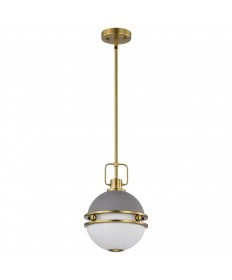 Nuvo Lighting 60/7875 Everton 1 Light Pendant 10 Inches Matte Gray &