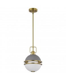 Nuvo Lighting 60/7875 Everton 1 Light Pendant 10 Inches Matte Gray &