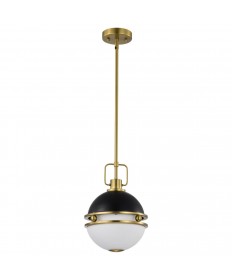 Nuvo Lighting 60/7876 Everton 1 Light Pendant 10 Inches Matte Black &