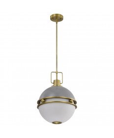 Nuvo Lighting 60/7877 Everton 2 Light Pendant 14 Inches Matte Gray and