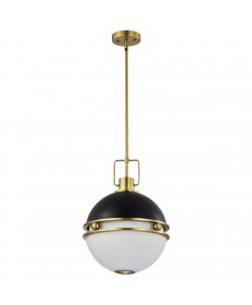 Nuvo Lighting 60/7878 Everton 2 Light Pendant 14 Inches Matte Black &