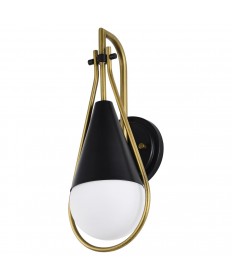Nuvo Lighting 60/7901 Admiral 1 Light Wall Sconce Matte Black and
