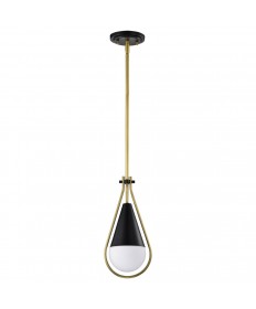 Nuvo Lighting 60/7903 Admiral 1 Light Pendant 10 Inches Matte Black