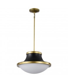 Nuvo Lighting 60/7908 Lafayette 3 Light Pendant 18 Inches Matte Black