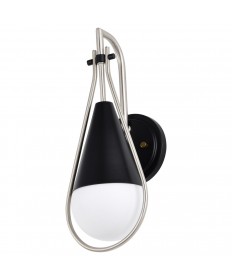 Nuvo Lighting 60/7911 Admiral 1 Light Wall Sconce Matte Black and