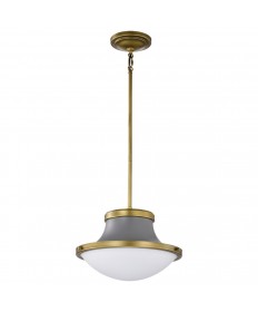 Nuvo Lighting 60/7917 Lafayette 1 Light Pendant 14 Inches Gray Finish