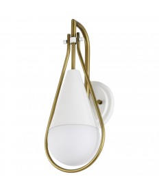 Nuvo Lighting 60/7921 Admiral 1 Light Wall Sconce Matte White and