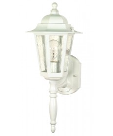Nuvo Lighting 60/985 Cornerstone 1 Light 18 inch Wall Lantern with Clear Seed Glass