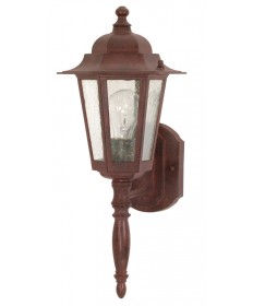 Nuvo Lighting 60/986 Cornerstone 1 Light 18 inch Wall Lantern with Clear Seed Glass