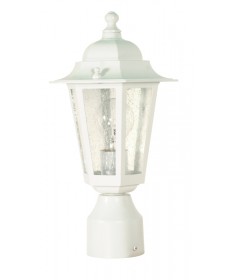 Nuvo Lighting 60/994 Cornerstone 1 Light 14 inch Post Lantern with Clear Seed Glass