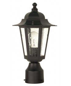 Nuvo Lighting 60/996 Cornerstone 1 Light 14 inch Post Lantern with Clear Seed Glass