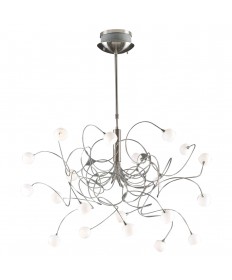 PLC Lighting 6030 SN 20 Light Chandelier Fusion Collection