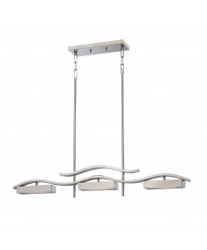 Nuvo Lighting 62/115 Wave 3 Module Island Pendant with Frosted Glass