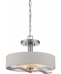 Nuvo Lighting 62/118 Wave LED Semi Flush