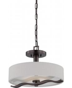 Nuvo Lighting 62/138 Wave LED Semi Flush