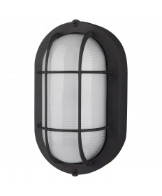 Nuvo Lighting 62/1389 LED Small Oval Bulk Head Fixture Black Finish