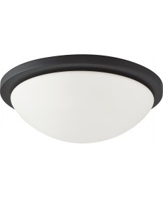 Nuvo Lighting 62/1443 Button LED 13 in. Flush Mount Fixture Black