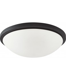 Nuvo Lighting 62/1444 Button LED 17 in. Flush Mount Fixture Black