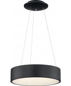 Nuvo Lighting 62/1456 Orbit 20W LED Pendant Black Finish