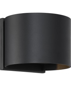 Nuvo Lighting 62/1464 Lightgate LED Sconce 5W Black Finish 3000K