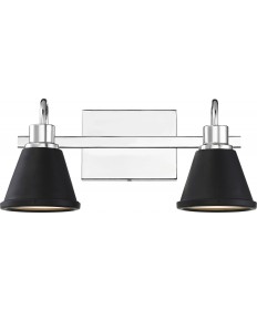 Nuvo Lighting 62/1472 Bette 2 Light LED Vanity Polished Nickel Finish
