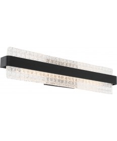 Nuvo Lighting 62/1483 Ceres LED Vanity 19W Matte Black Finish with Ice